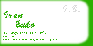 iren buko business card